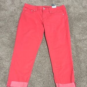 JCP Skinny Ankle Coral Jeans